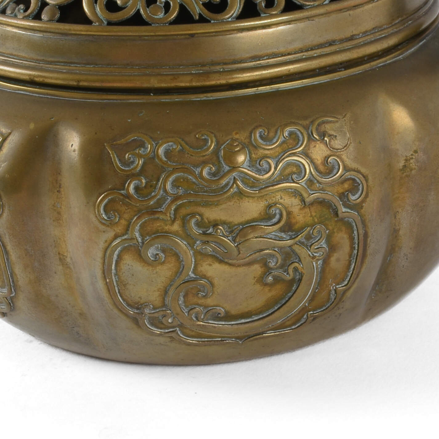 Chinese Brass Censer Burner-7