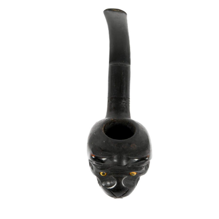 Italian Hand-Carved Wooden Cat Pipe-1