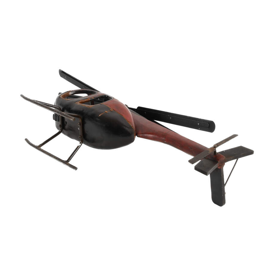 1960s Hughes 500 Helicopter Model with Pilot-7