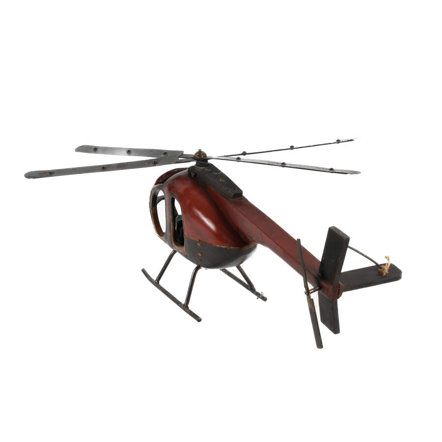 1960s Hughes 500 Helicopter Model with Pilot-5