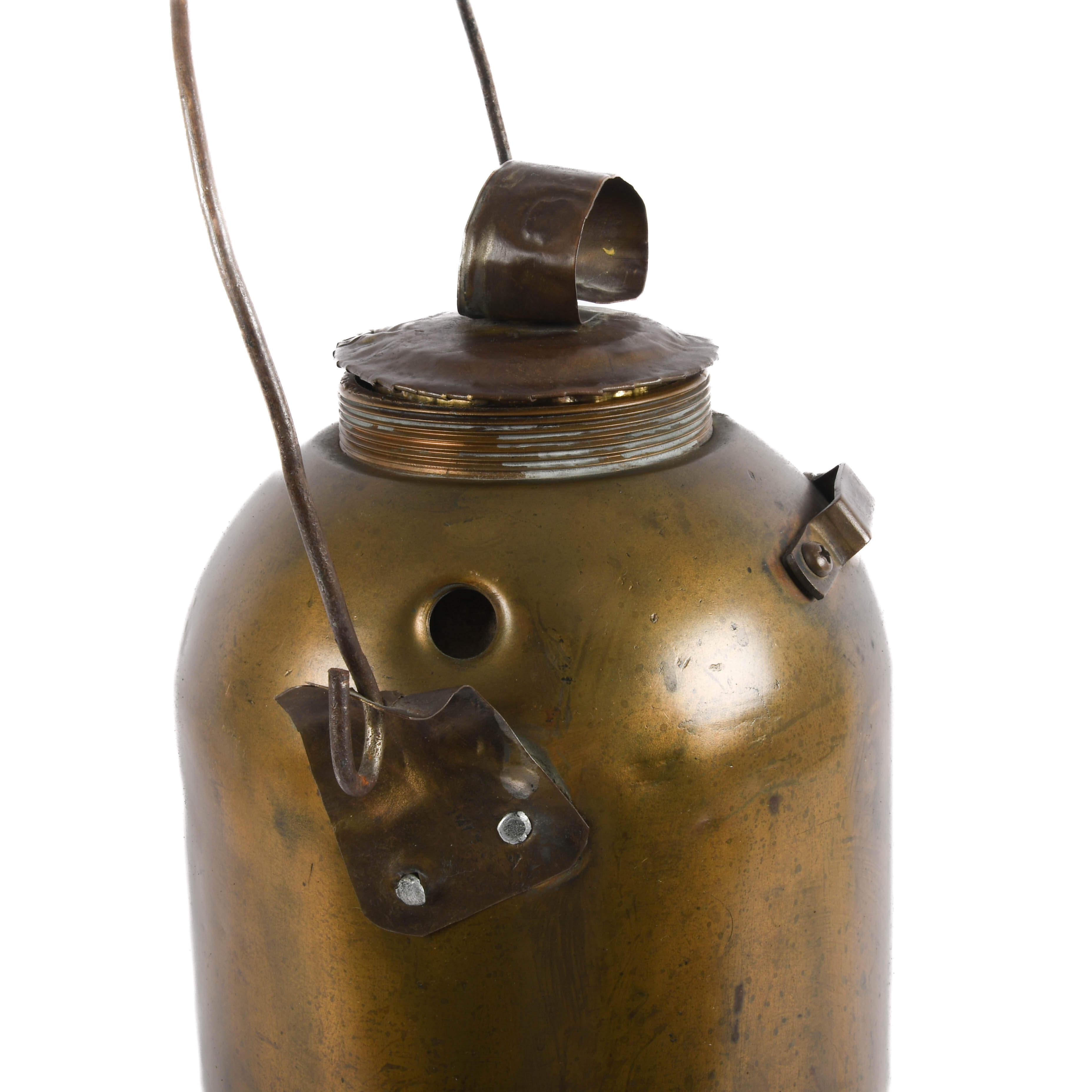 Antique Brass Empty Canister Fire Extinguisher-5