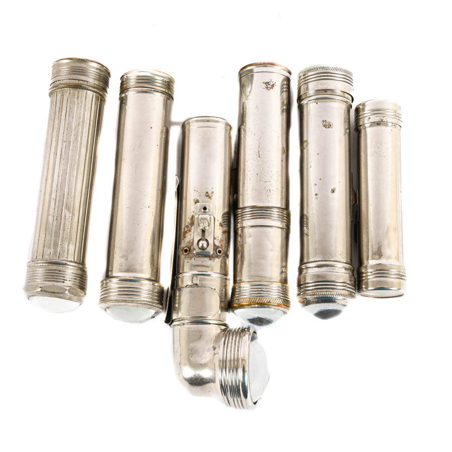 Antique Grouping of Ten Aluminum Flashlights-3