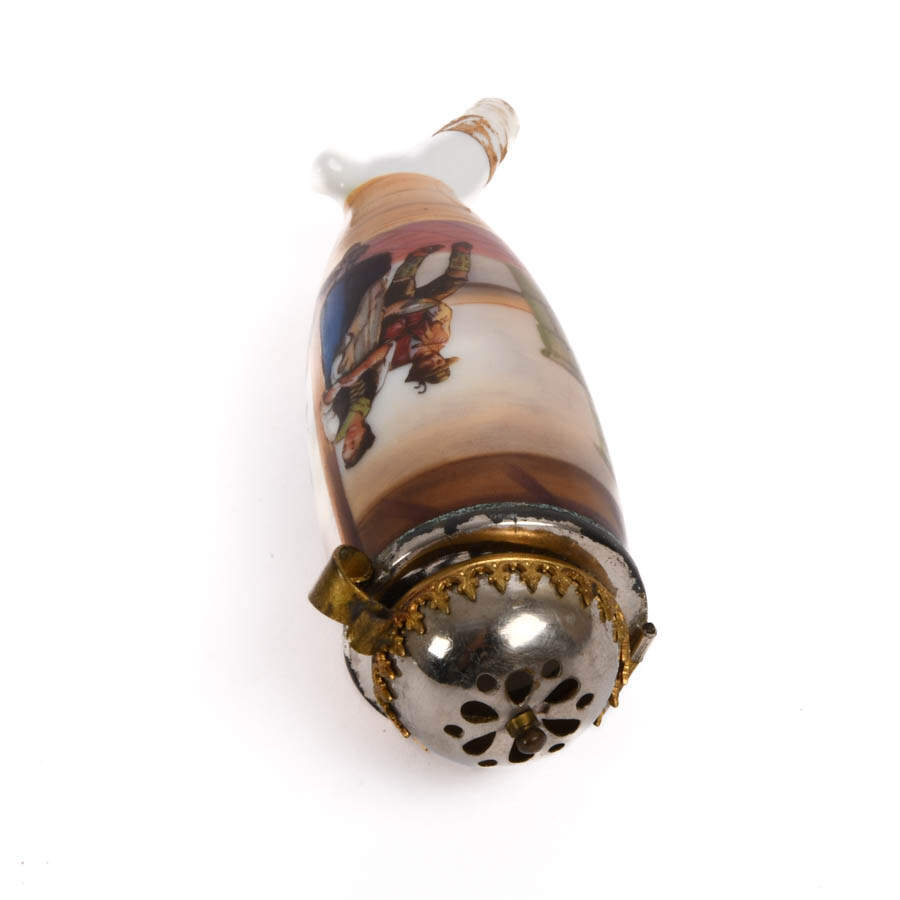 Antique Hand-Painted Porcelain German Pipe-5