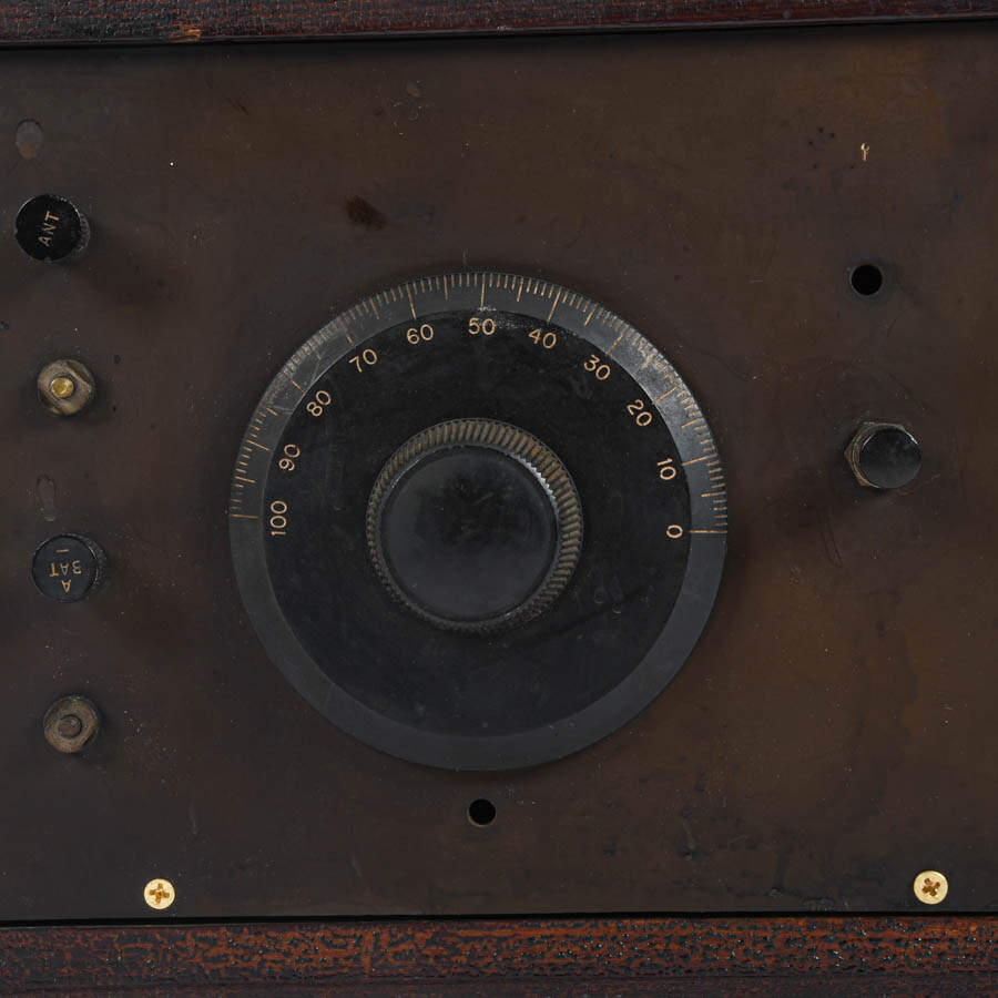 Antique Wood Cased Radio-7