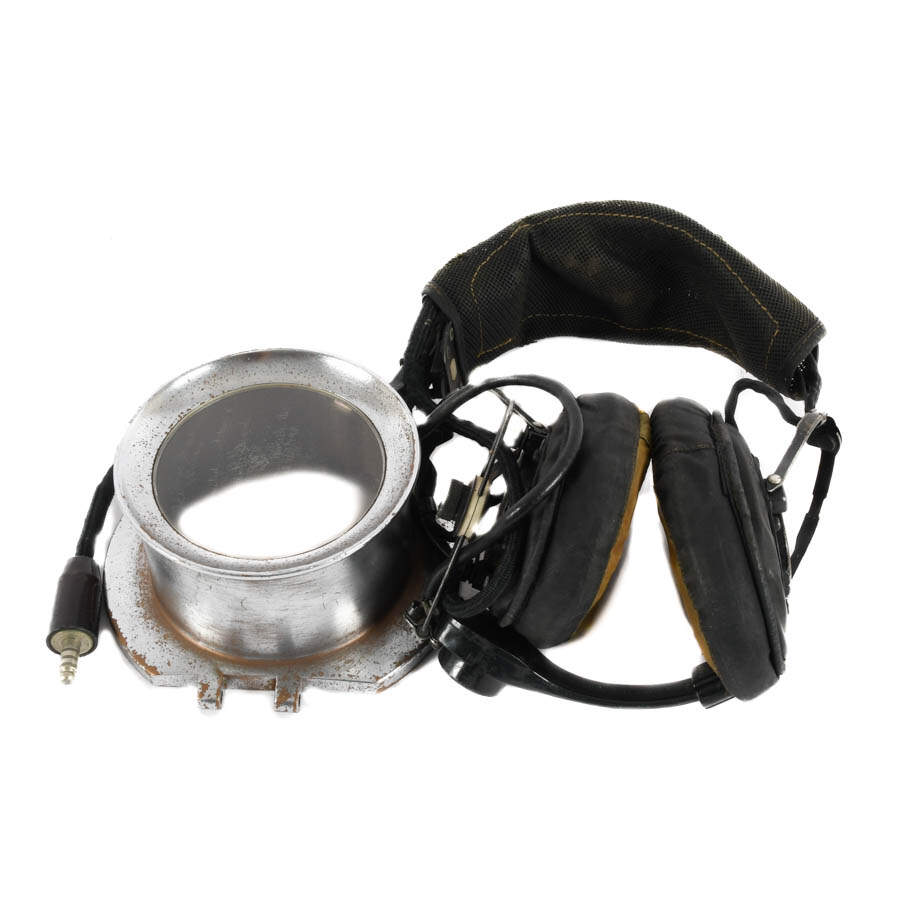 World War II Coast Guard Porthole and Vietnam Radio Headset-1