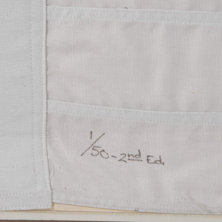 Framed Numbered and Signed Roger Mosconi 1965 White 48 Star American Flag-5