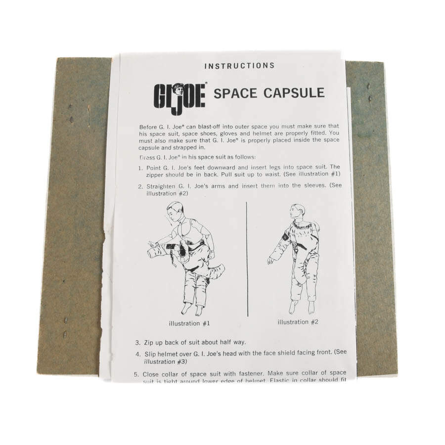 GI Joe Official Space Capsule and Authentic Suit with Original Box-5
