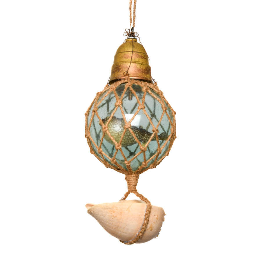 Maritime Mixed Media Glass Ball Sculpture-2