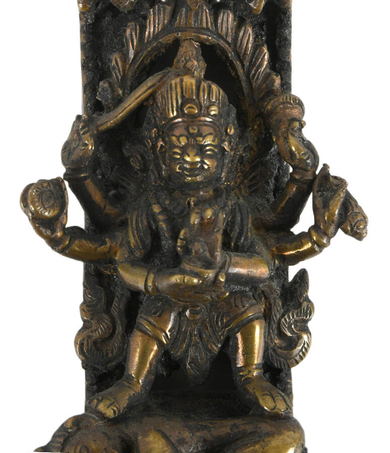 Bronze Tibetan Buddha Detail-4