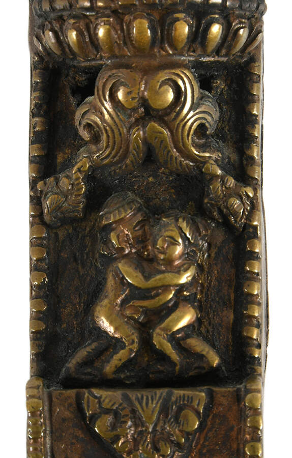 Bronze Tibetan Buddha Detail-3