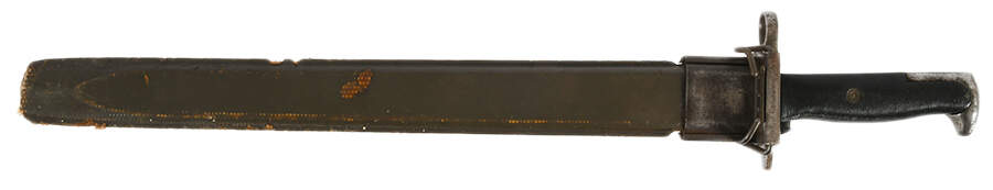 1942 US M1- M1905 Oneida OL Long Garand Bayonet with Scabbard-1