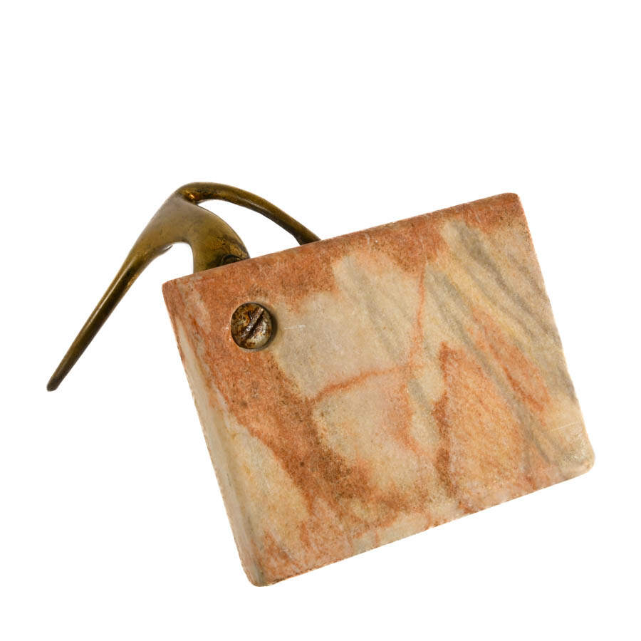 Art Deco Marble and Bronze Nude Ashtray-5