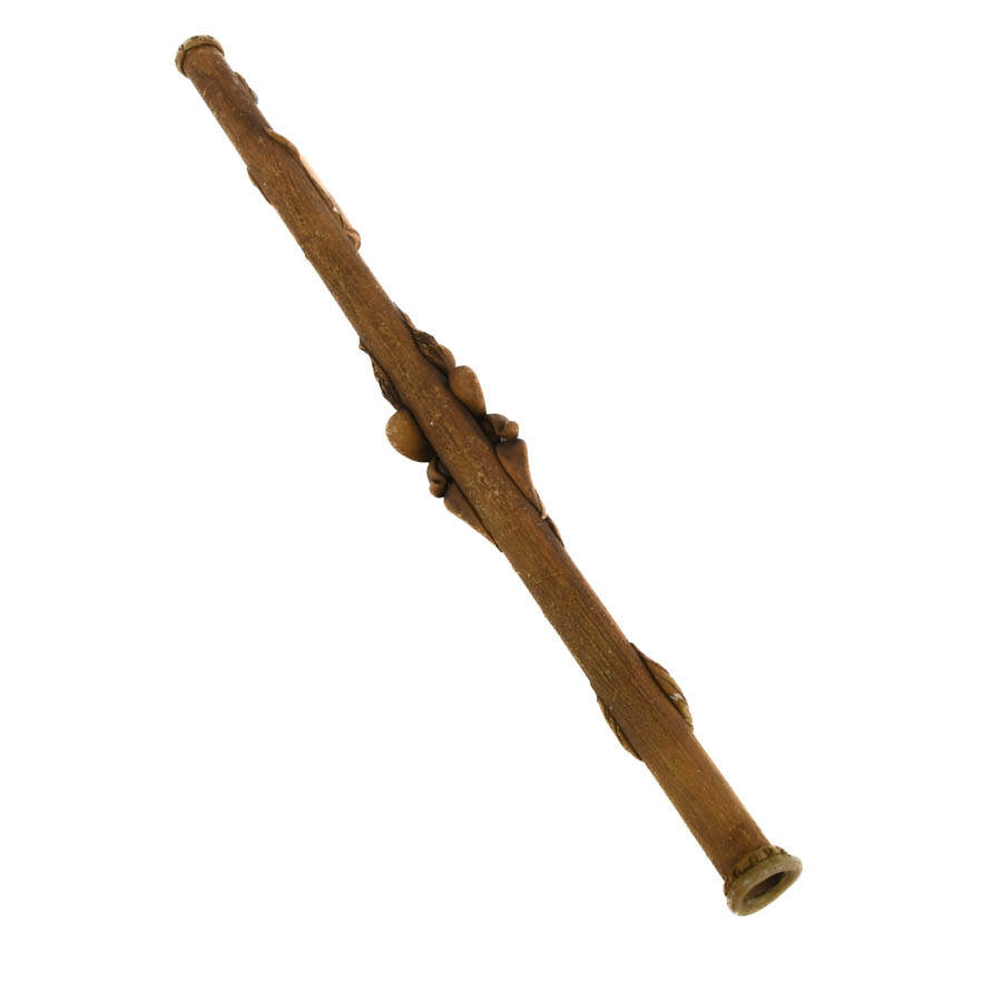 Figural Wood, Inlaid Stone, and Fin Rain Stick-6