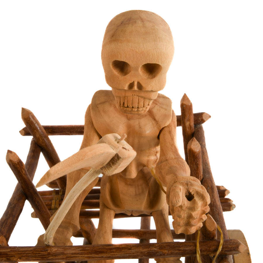 Roberto Gallegos Figural Wood "Death Cart"-2