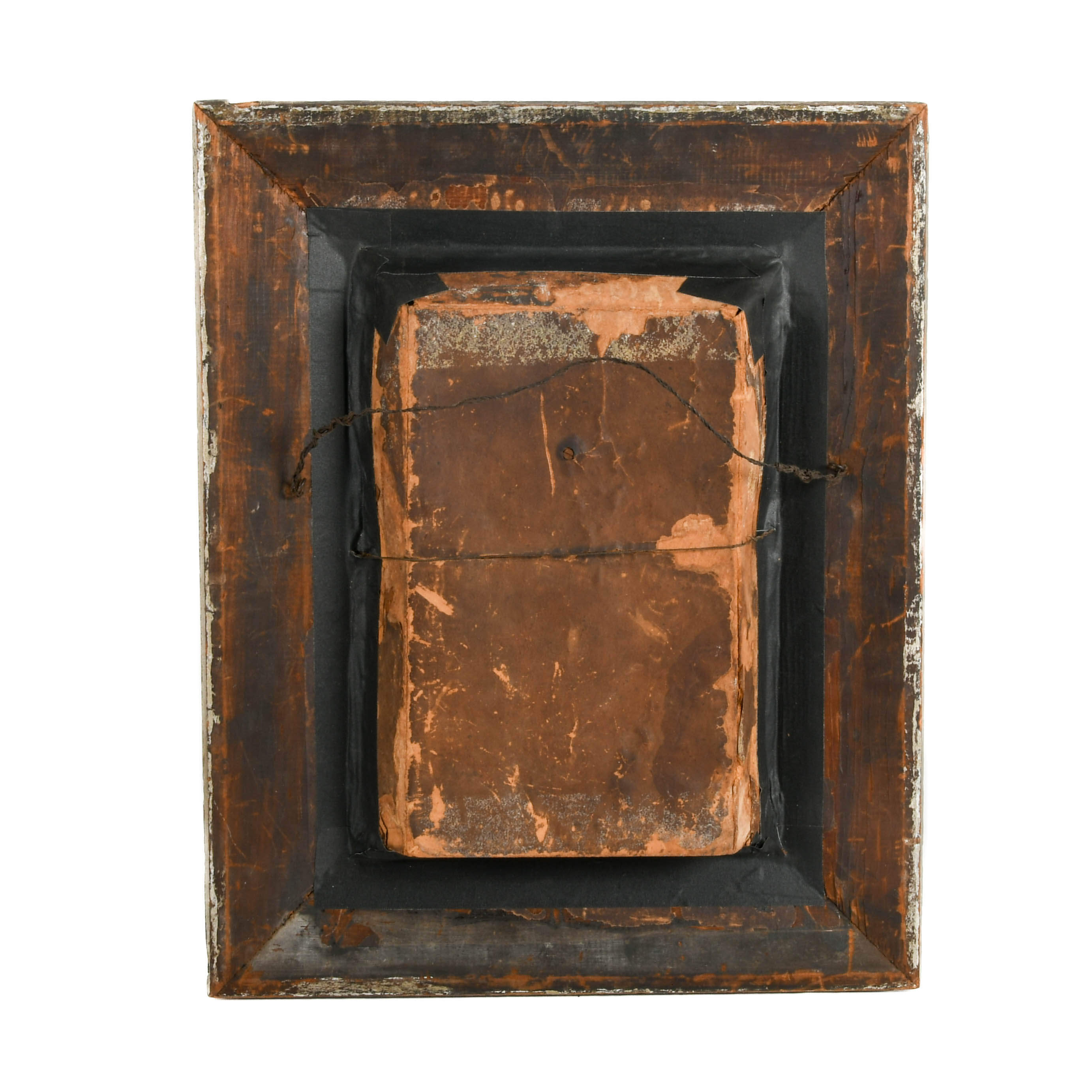 Antique "Thy Kingdom Come" Arma Christi Indulgence Shadow Box-8