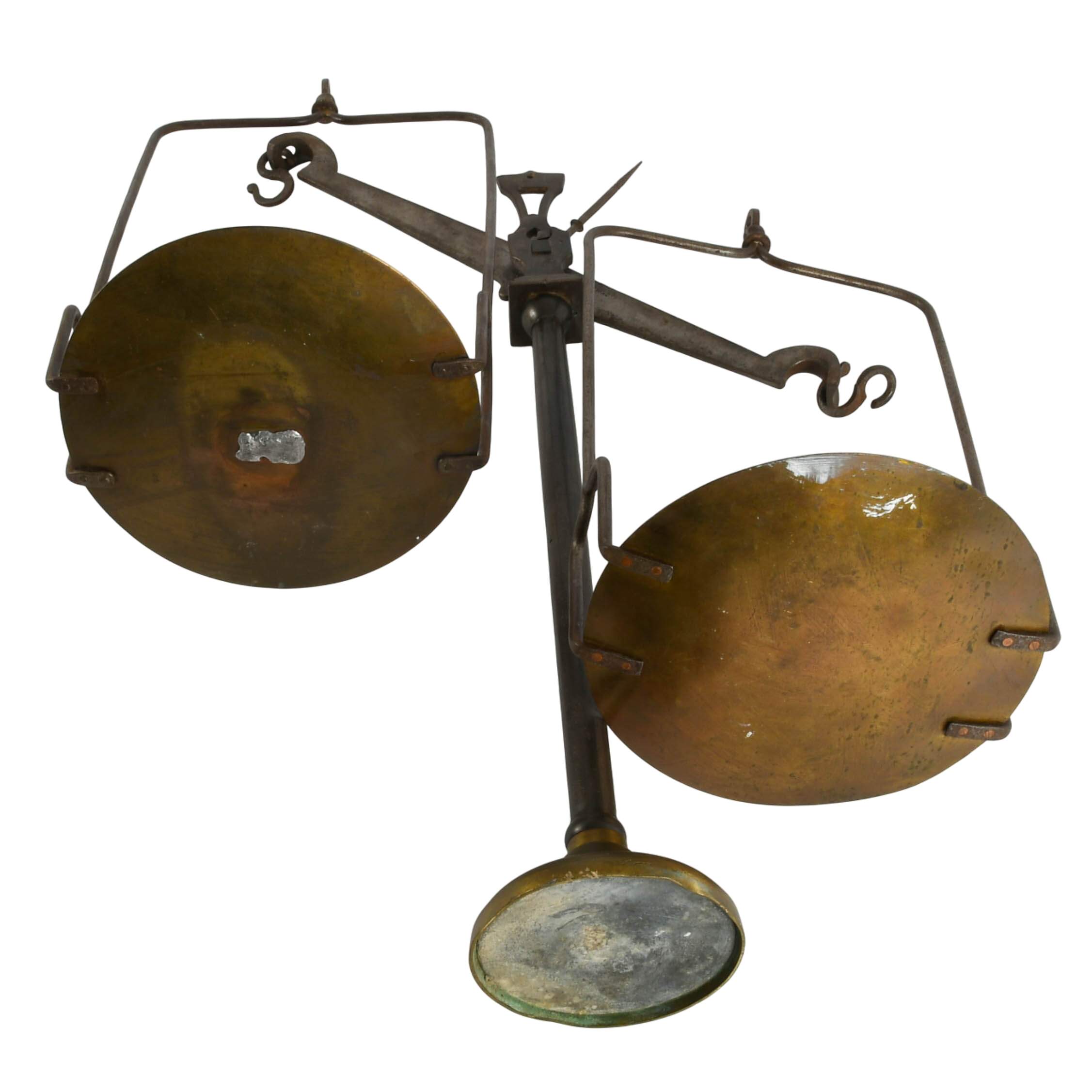 Antique French Bronze Balance Scale-6