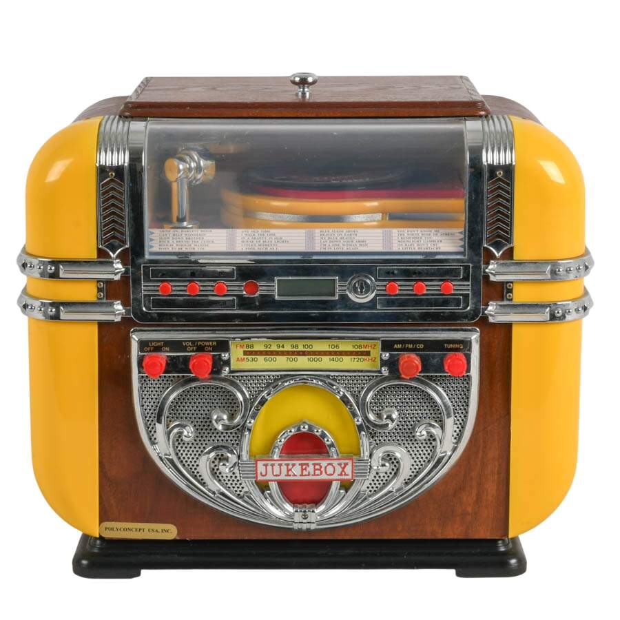 Polyconcept USA Inc. Retro-Style Tabletop Jukebox-1