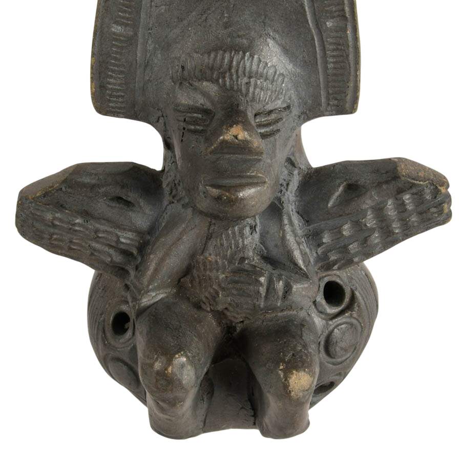 Pair of Figural Mesoamerican-Style Ceremonial Ocarinas-8