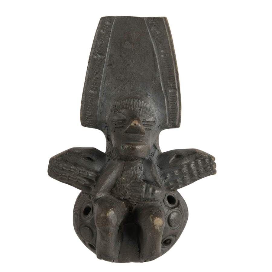 Pair of Figural Mesoamerican-Style Ceremonial Ocarinas-7