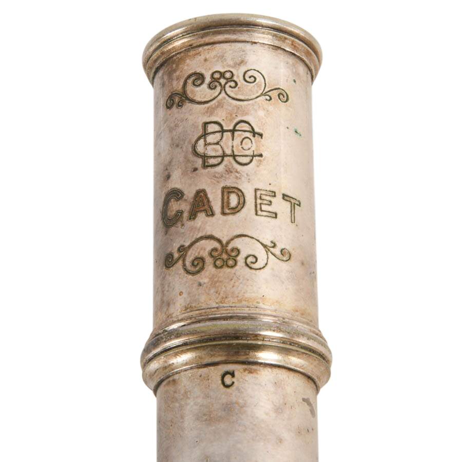 C. H. Bettoney "Cadet" Silver-Plated Flute and Case-2