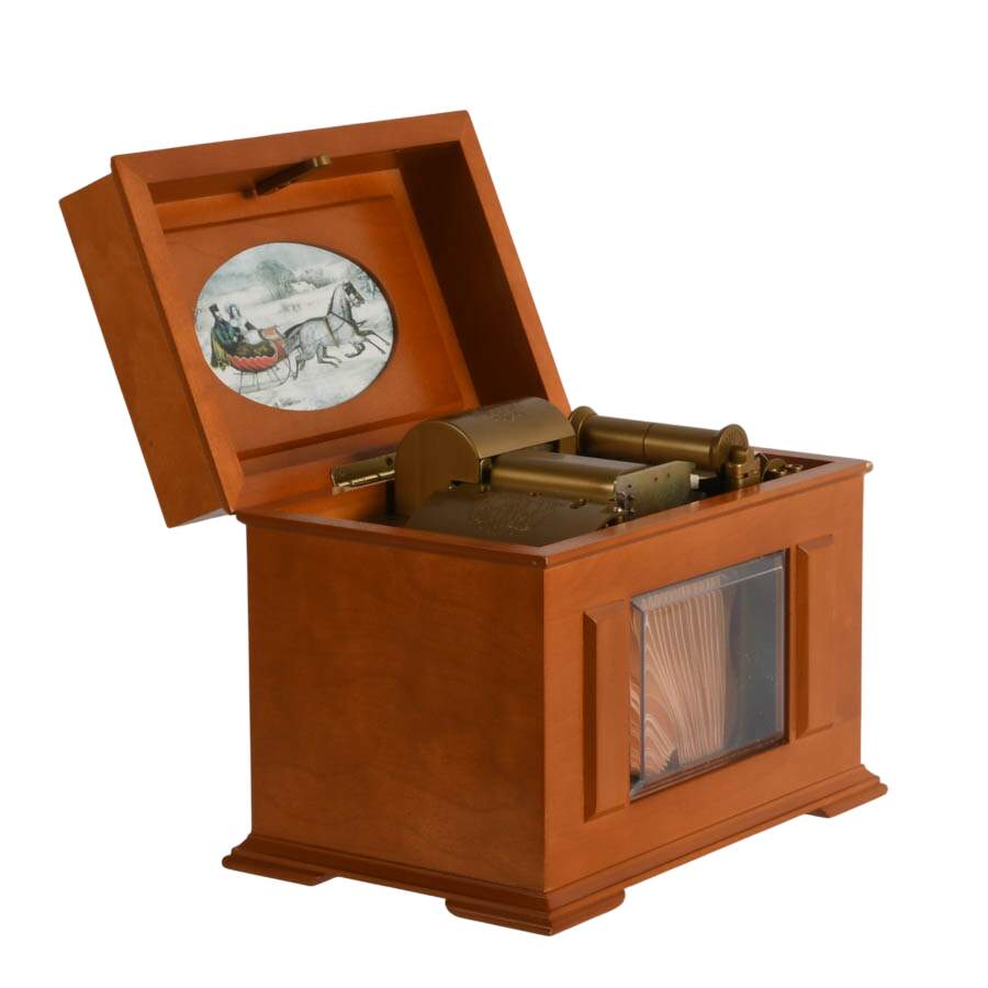 1990s Mr. Christmas Music in Motion Fifteen Song Music Box-6