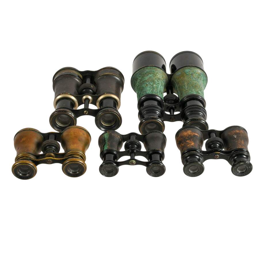 5 French Binoculars Including Lacroix, Lemaire, and J. Seymour & Sons-4