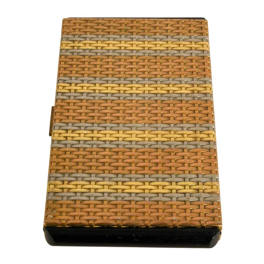Mid-Century Evans Metal and Bakelite Cigarette Case-3