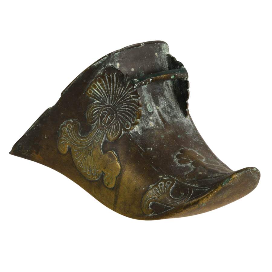 Solid Brass Latin American Conquistador-Style Stirrup Boot-3