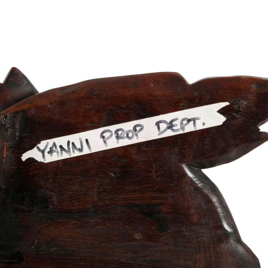 Antique Hand-Carved Chinese Wooden Mask from Yanni Prop Department-8