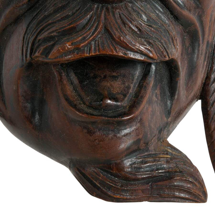 Antique Hand-Carved Chinese Wooden Mask from Yanni Prop Department-6