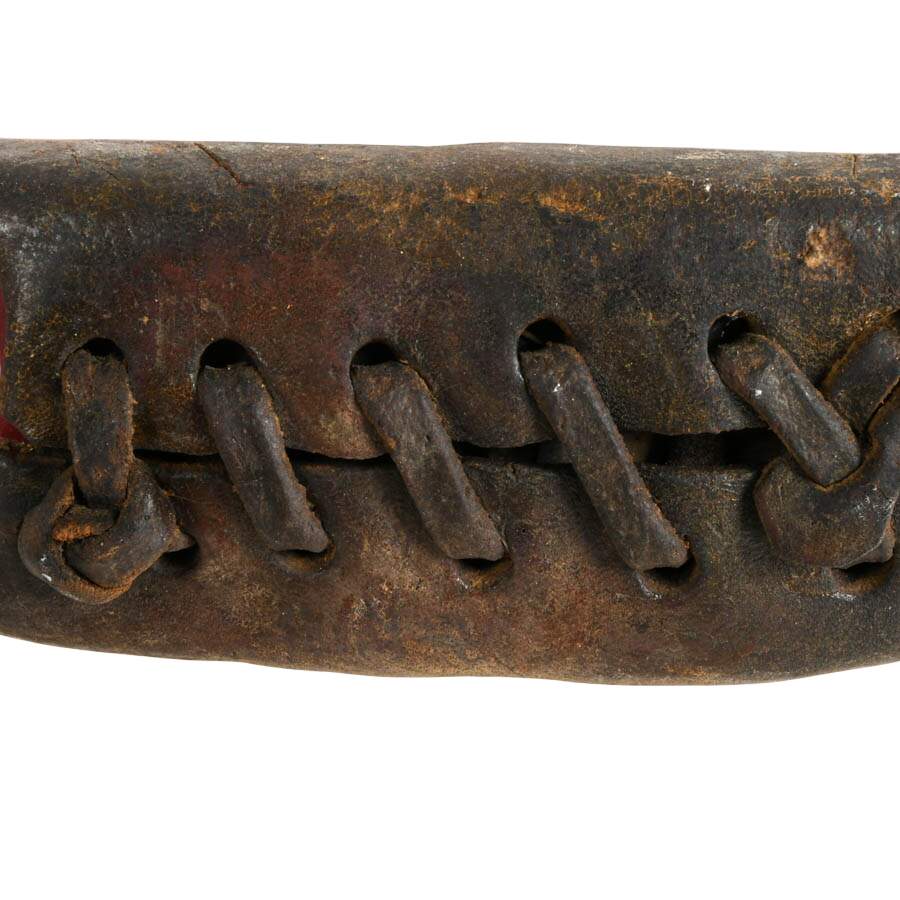 Antique Wooden and Leather Stirrups-6