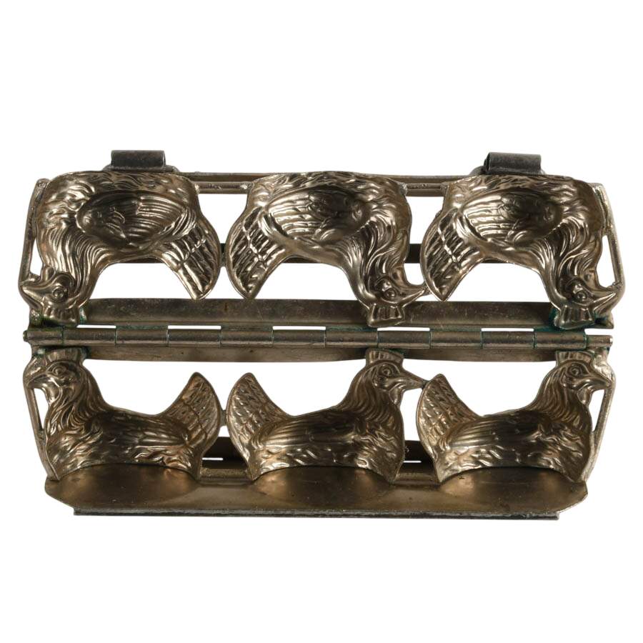 1930s Anton Reiche Chocolate Hen Molds-5