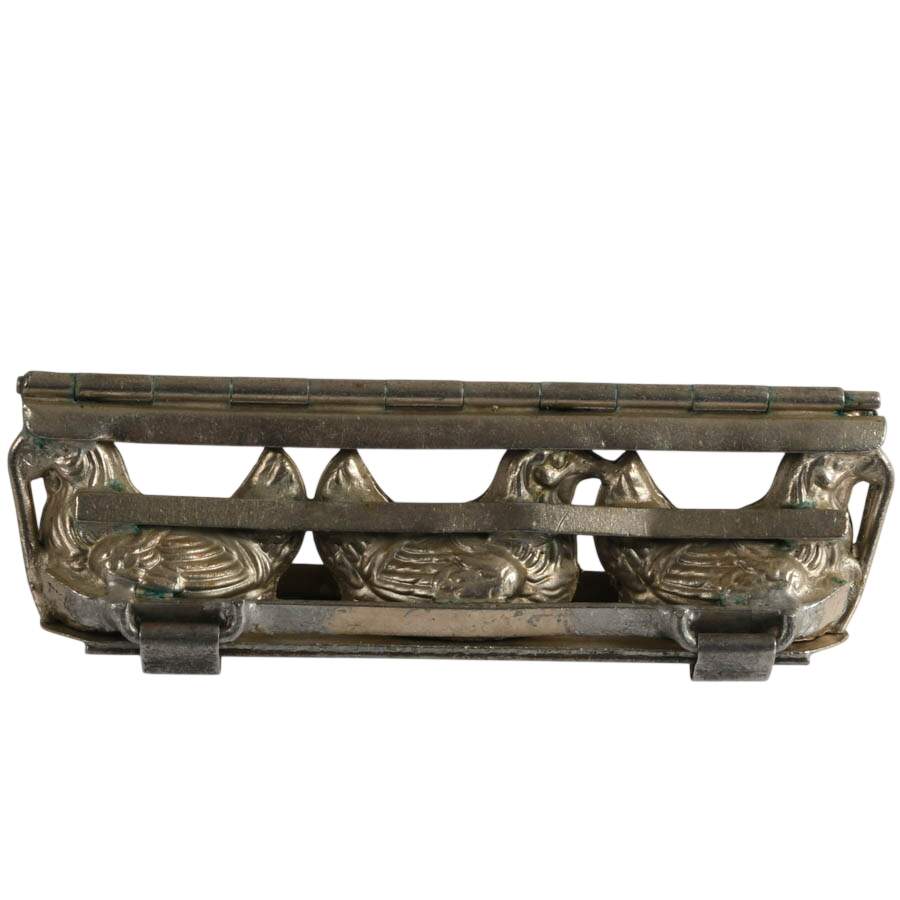 1930s Anton Reiche Chocolate Hen Molds-3