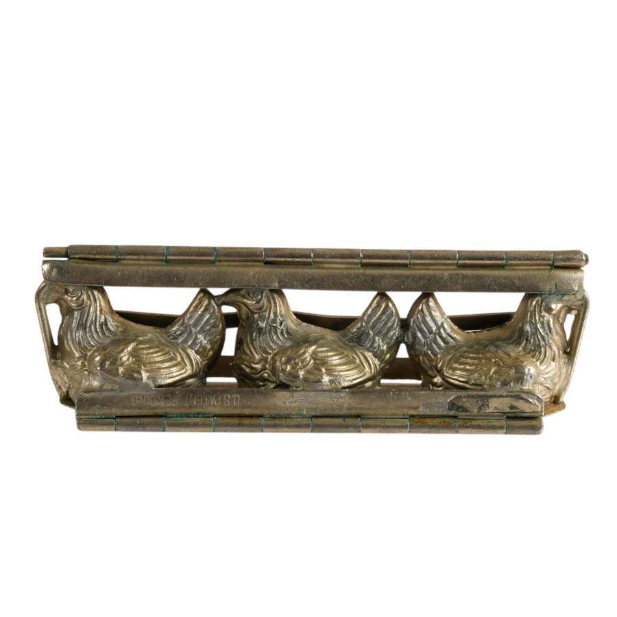 1930s Anton Reiche Chocolate Hen Molds-1