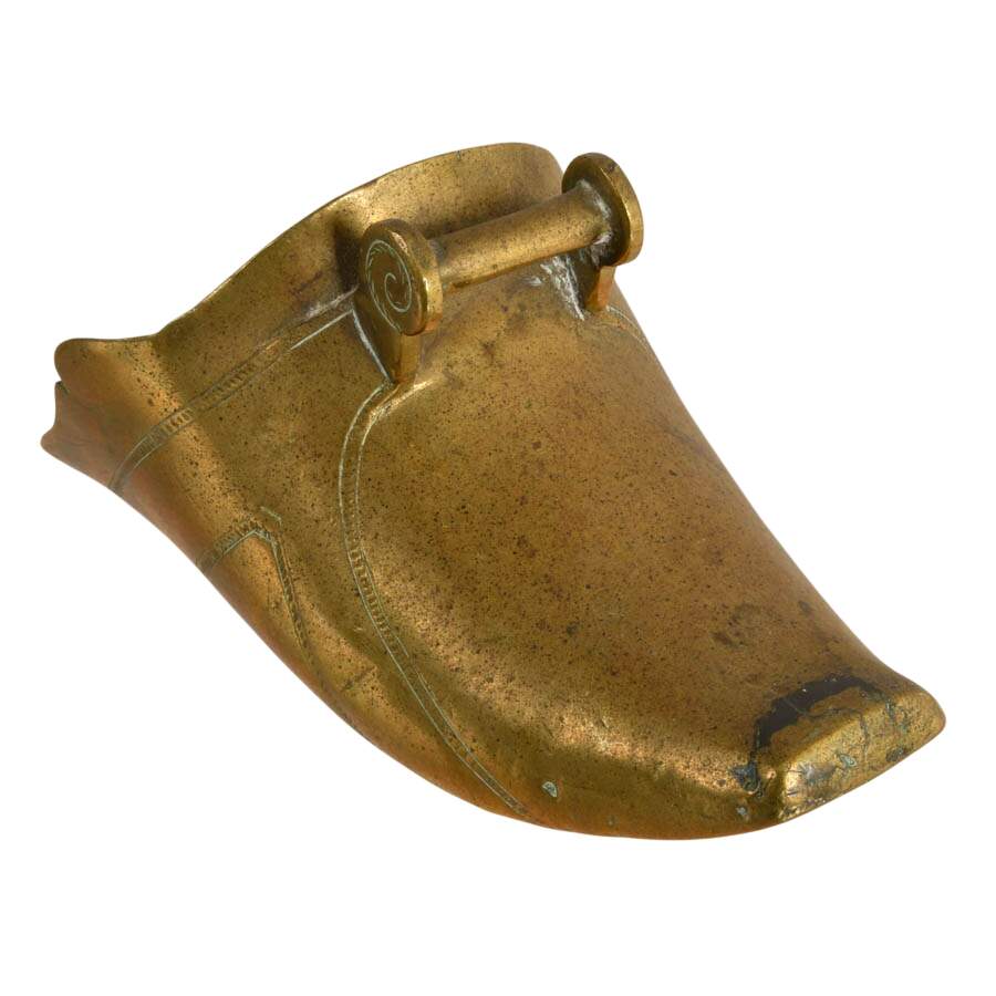 Trio of Spanish Conquistador-Style Brass Stirrups-8