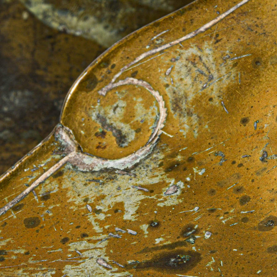 Two Conquistador-Style Brass Slipper Stirrups-8
