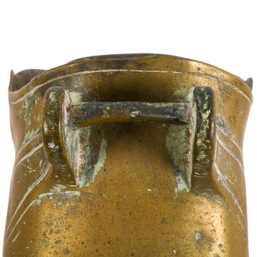 Two Conquistador-Style Brass Slipper Stirrups-6