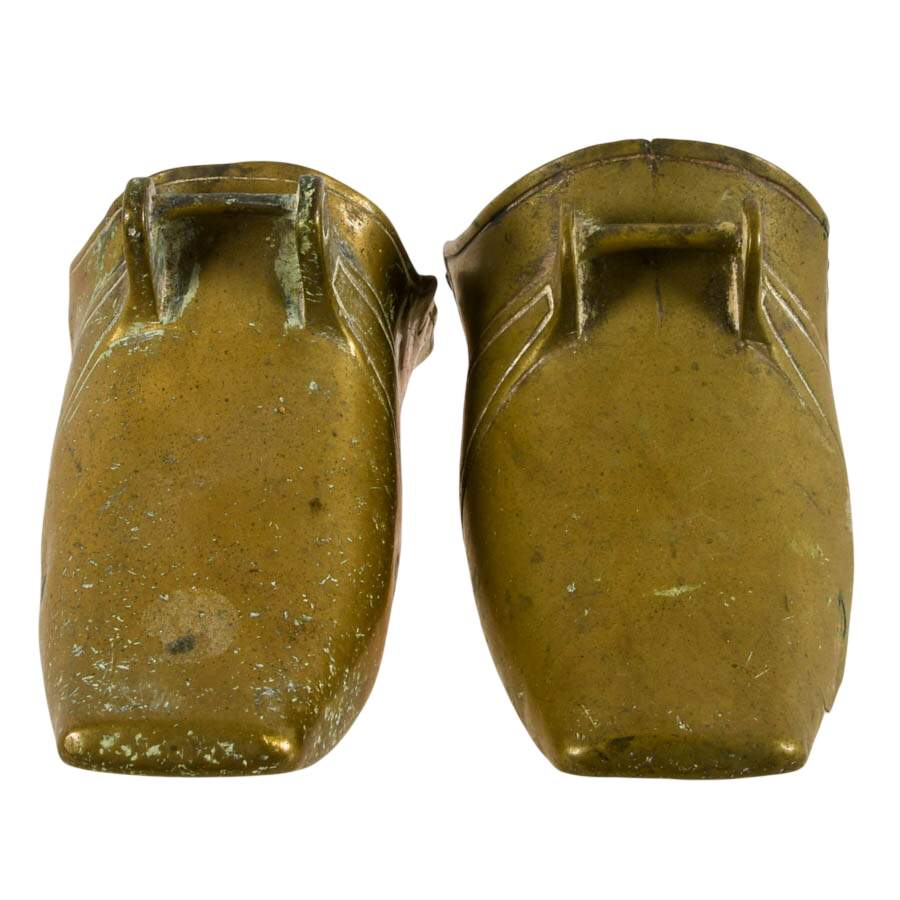 Two Conquistador-Style Brass Slipper Stirrups-3