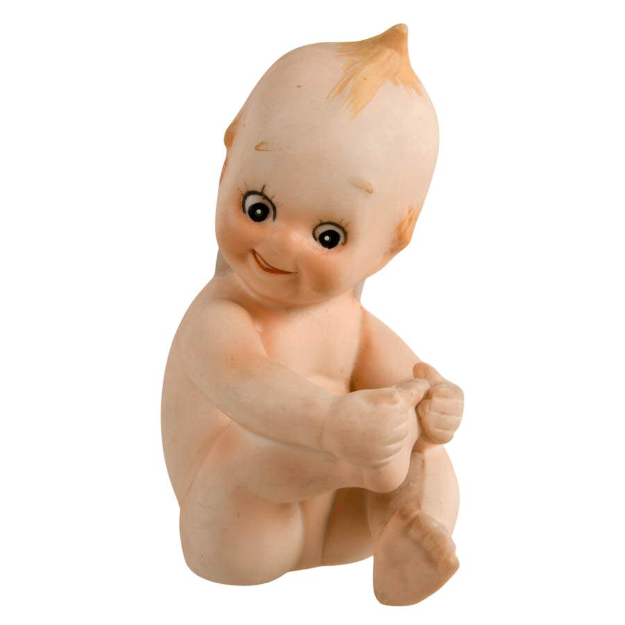 Vintage 1940s Japanese Kewpie Bisque Dolls-5