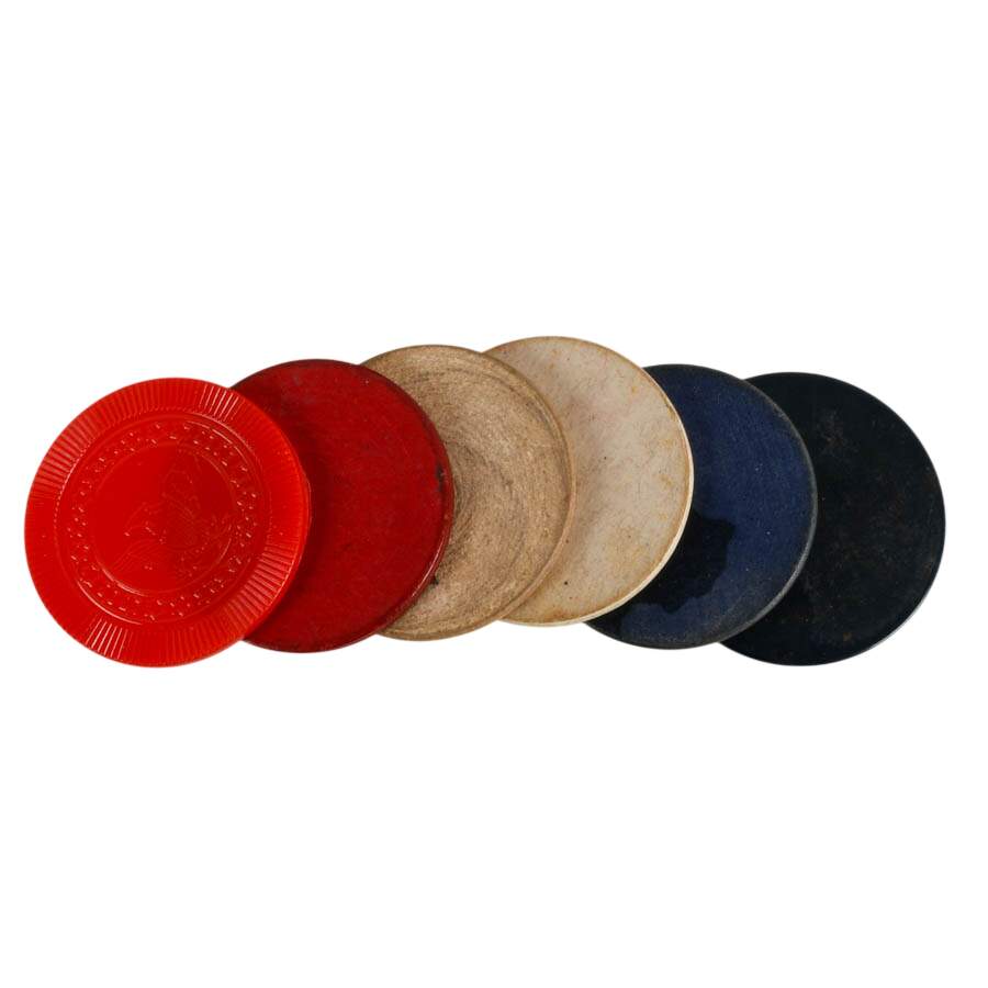 Mid-Century Poker Chip Caddy Set-8