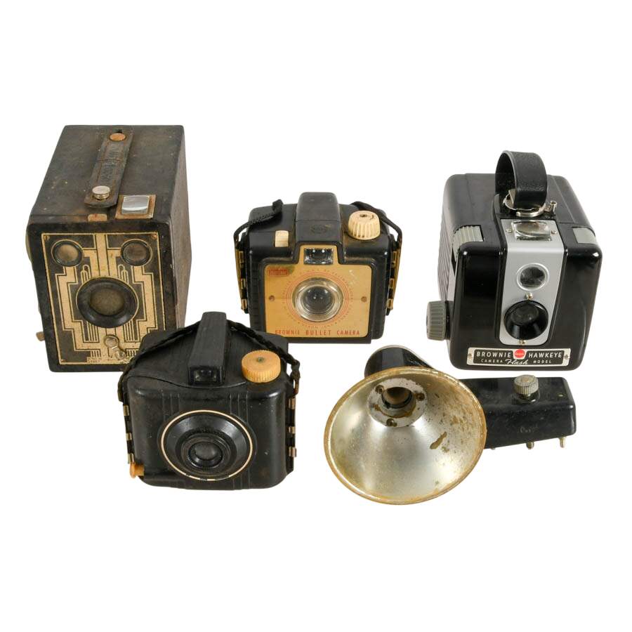Four-Piece Kodak Brownie Cameras-1