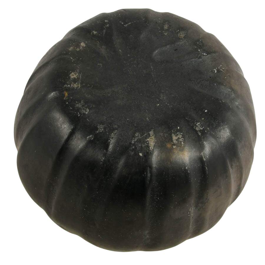 Mexican Folk-Art Barro Negro Pumpkin Piggy Bank-6
