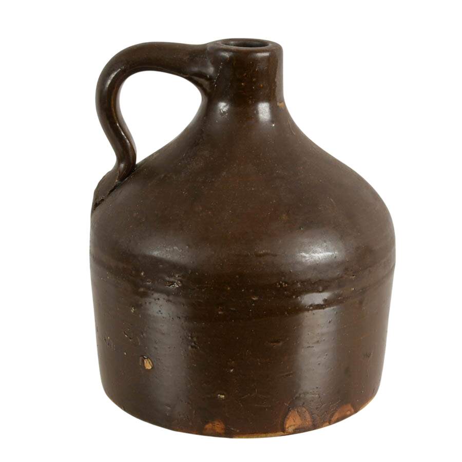 Antique Stoneware Glazed Beehive Jug-1