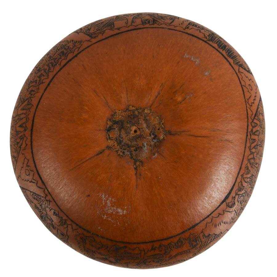 Hand-Made Peruvian Folk-Art Gourd-6