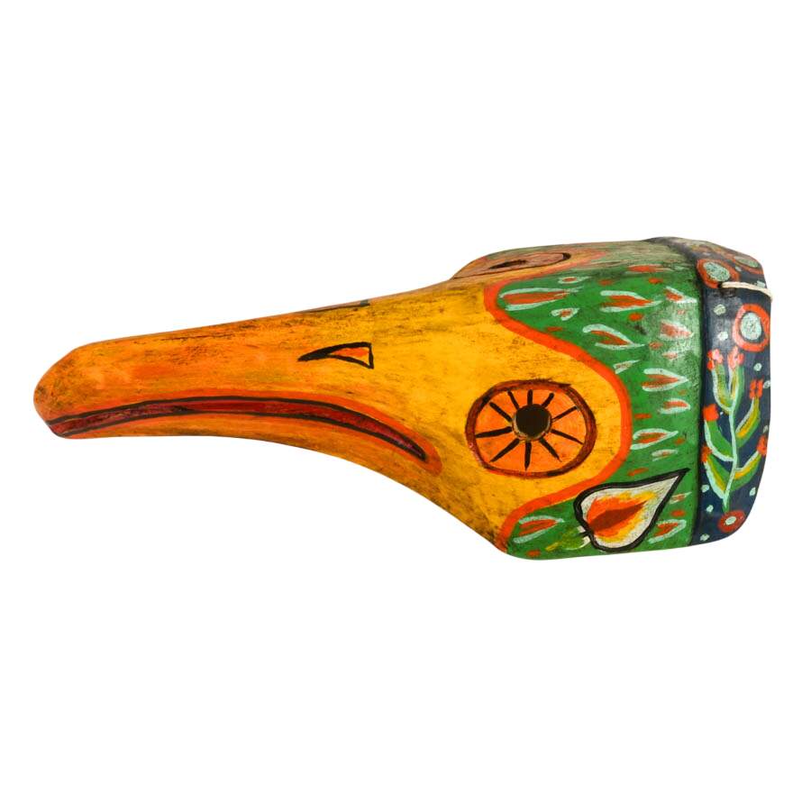 Guatemalan Hand-Carved Wood Toucan Mask-3