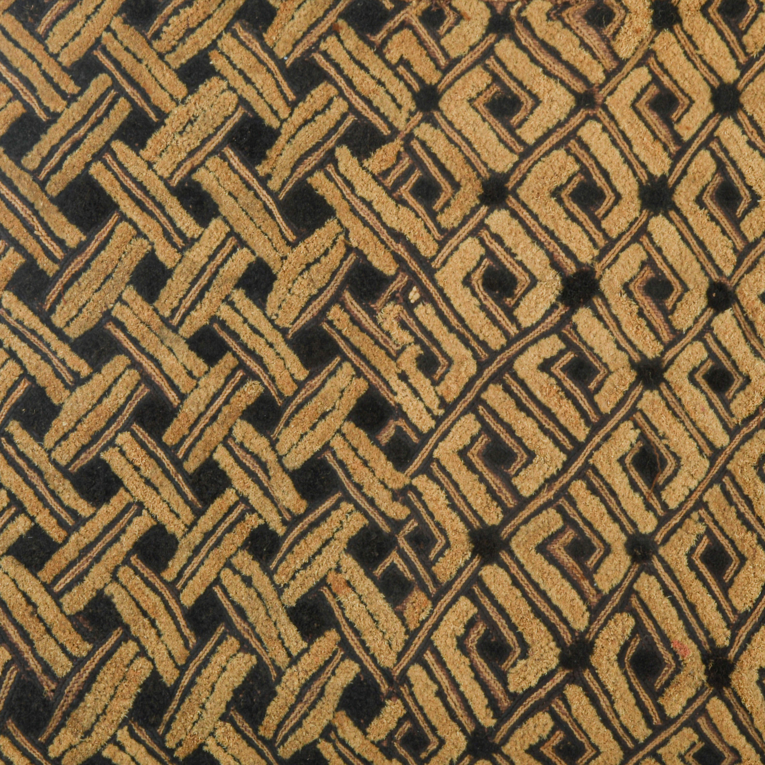 Framed African Shoowa Kuba Cloth-3