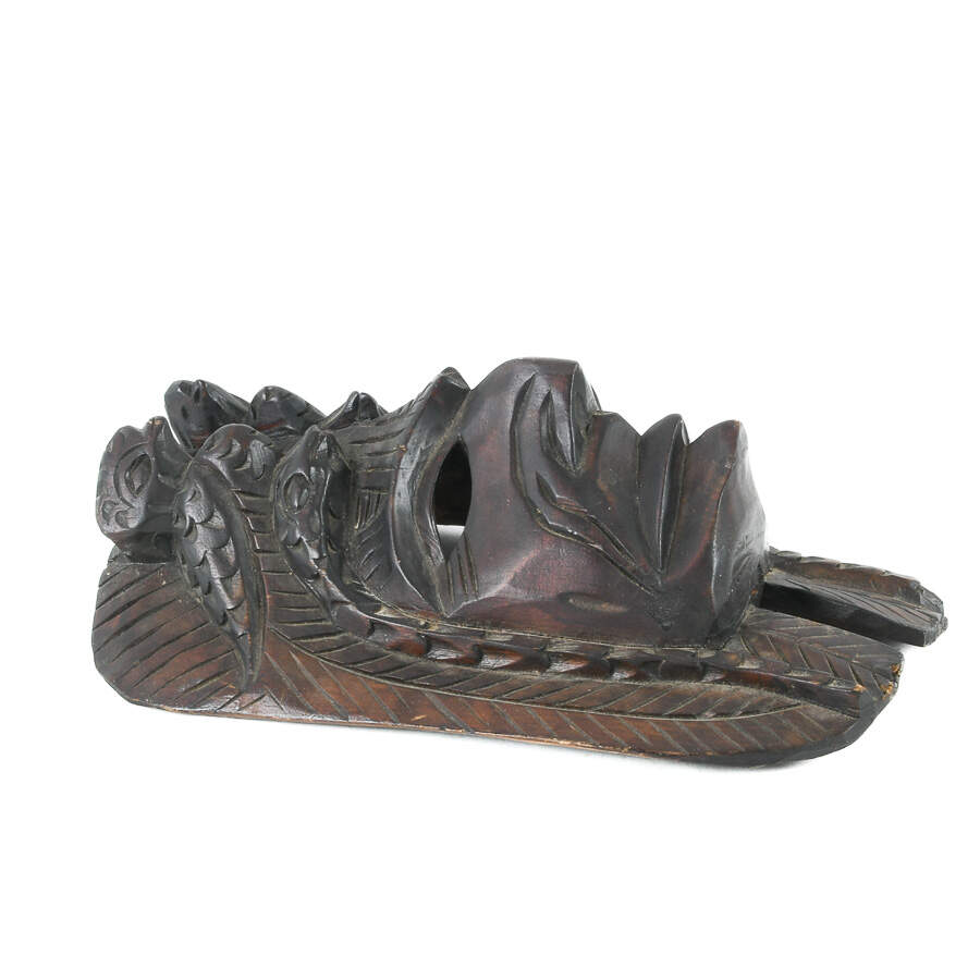 Antique Hand-Carved South American Mask-2