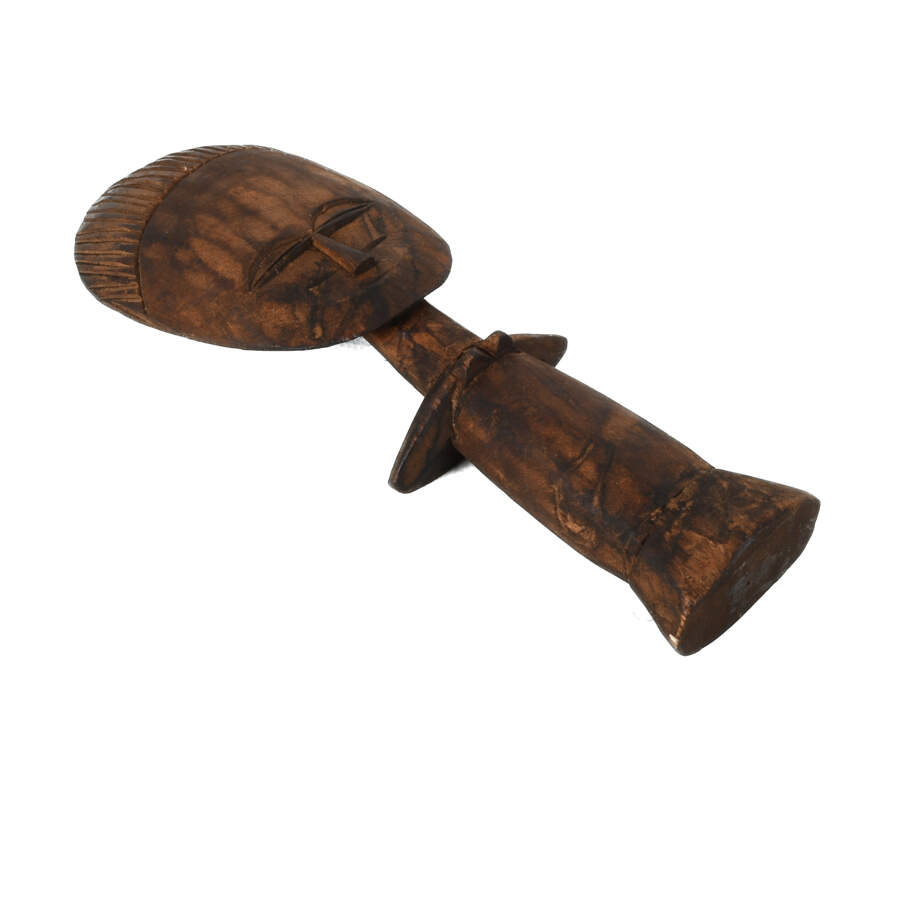 Carved Wooden Akuaba Ashanti Fertility Figure-6