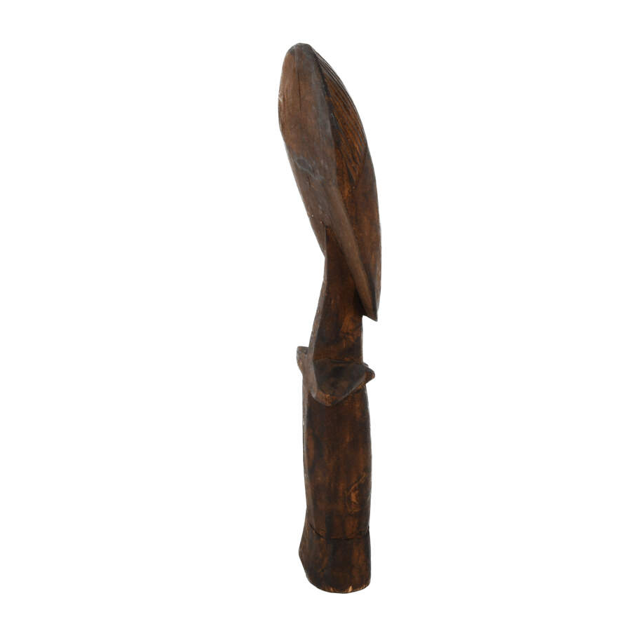 Carved Wooden Akuaba Ashanti Fertility Figure-5