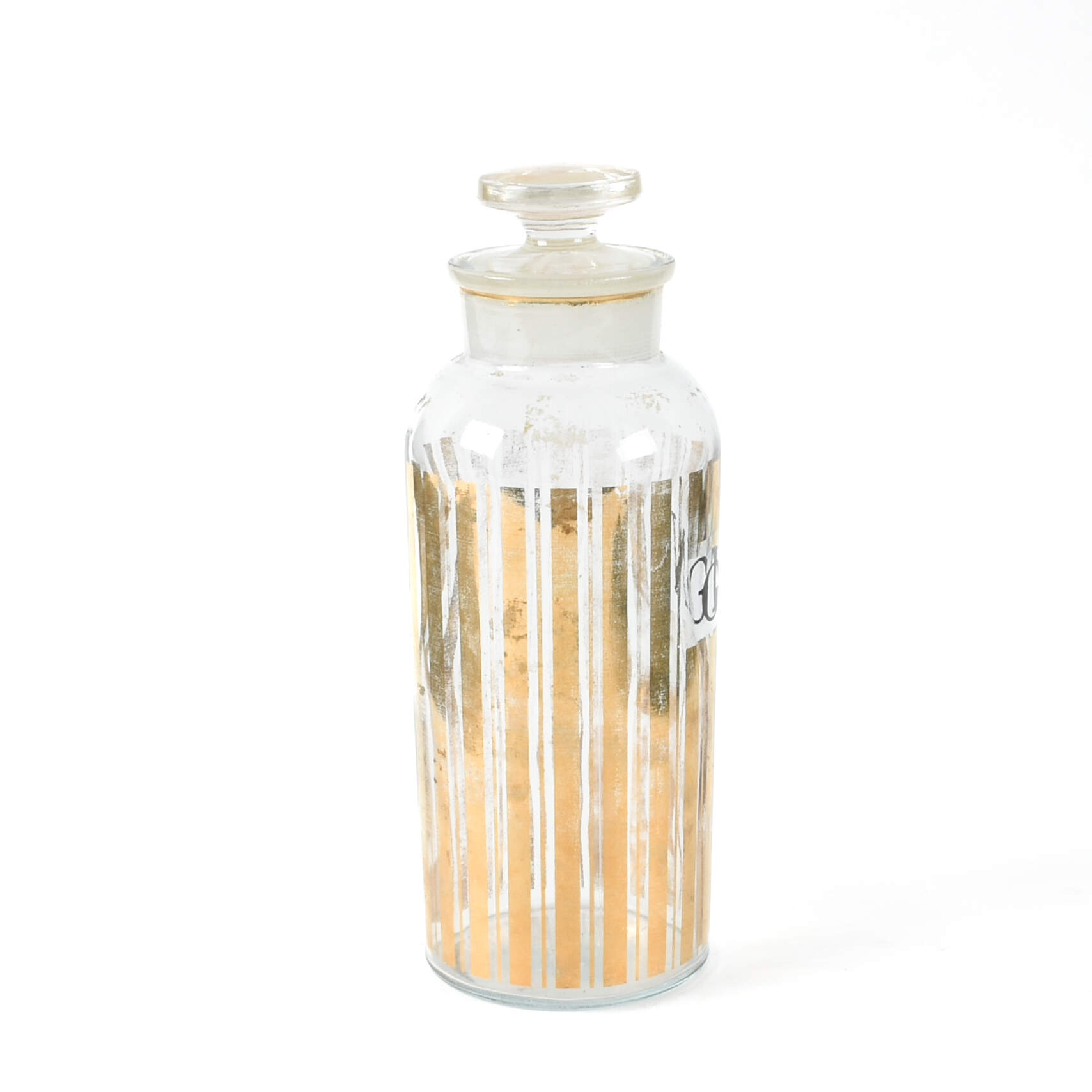 Antique T.C. Wheaton & Co. Gold Detail Gin Bottle-3